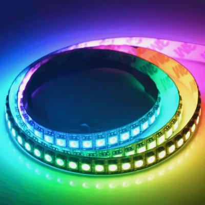 China SMD 5050 APA102 DC 5V 144LED / M 43W Full Color Adressable Pixel RGB Flexível LED Light Strips à venda