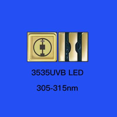 China 35*35mm 310nm UV LED Diode Ceramic Sealing 120 Deg Clear Lens UVB Chip Diode for sale