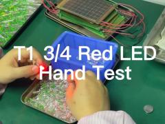T1 3/4 5mm Red Emitting Color Transparent Round Head LED Diode for Turn Signal Indicator