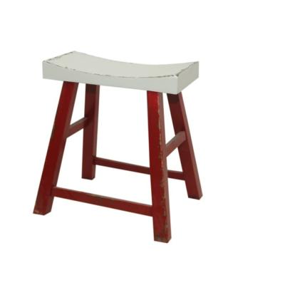 China Rustic Wood Furniture Wooden Stool Kitchen Stool Antique Bar Stool for sale