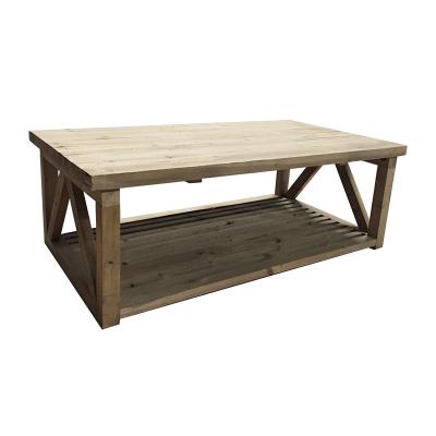 China Industrial Living Room Furniture Recycled Wood Furniture Natural Wood Coffee Table for sale