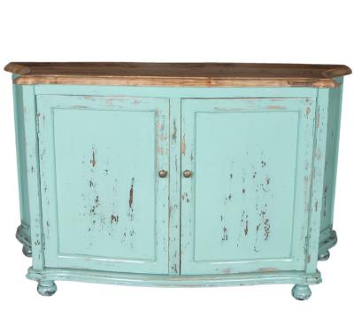 China Assembly Home Furniture Living Room Furniture French Style Wooden Sideboard Cabinet With Door for sale