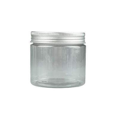 China 200ml Food Clear Gift Food Jars PET Round Plastic Jars With Lids For Kitchen Storage for sale