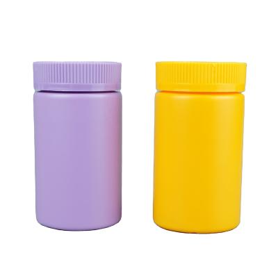 China Medicine 225ml BPA Free White HDPE Vitamin Food Safety Capsule Cylinder Tablet Plastic Bottle With CSC Cap for sale