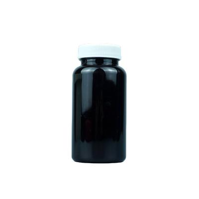 China 150cc Amber Medical Medicine Bottle Plastic PET Tablet Bottle Cap With Screw Lid for sale