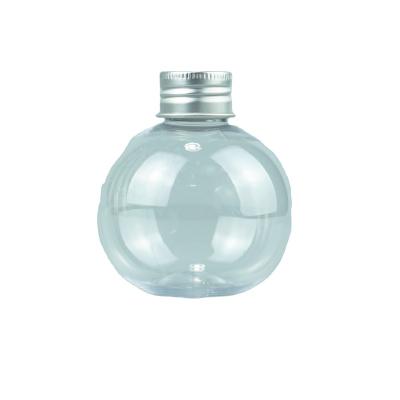 China food & Beverage Packaging 140ml Ball Shape Sphere PET Milk Water Juice Plastic Bottles for sale