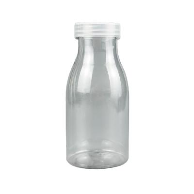 China food & Drink Packaging 300ml Pet Milk Plastic Bottle For Yogurt Juice With Lid for sale