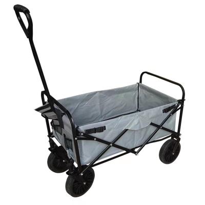 China Four Universal Wheel 600D Oxford Cloth Push Wagon Cart Steel Shopping Trolley for sale