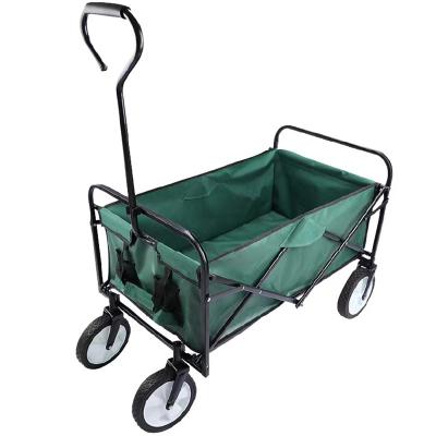 中国 600D Oxford Cloth Beach Folding Wagon Cart Solid Steel Collapsible 販売のため