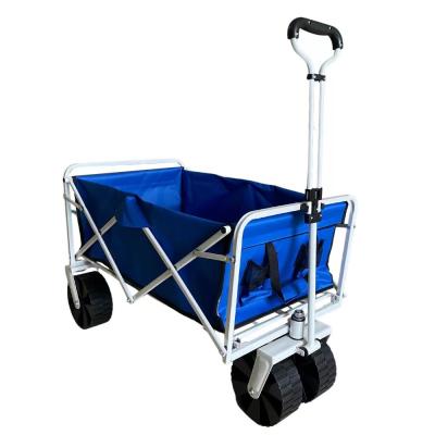 중국 Four Universal Wheel Steel Folding Wagon Cart Covered Spray Painting Process 판매용