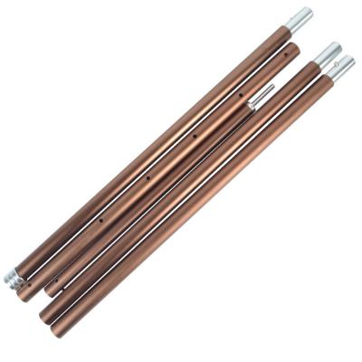 China 6061/7075 Adjustable Aluminium Tent Poles Anodized Surface Treatment With Rubber for sale