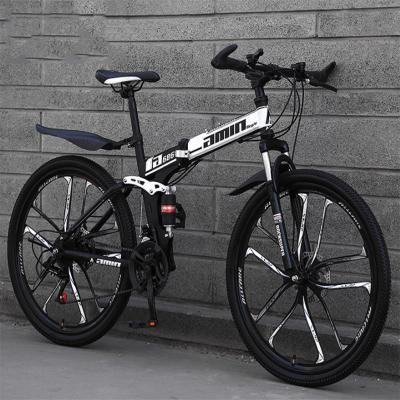 China Hoher Kohlenstoff-faltbare Mountainbike, 26 Zoll-Off Road-Mountainbike zu verkaufen