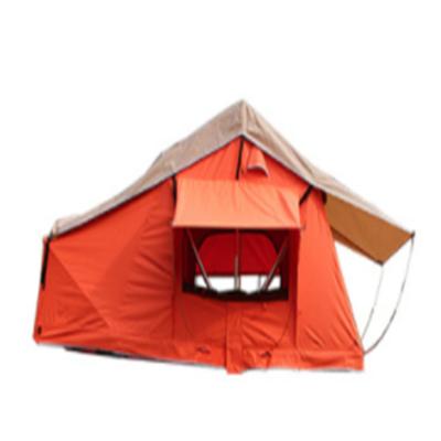 China Canvas PU Layer Truck Hard Shell Fold Out Roof Top Tent for sale