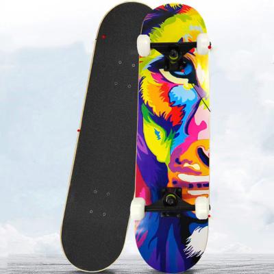 China PU Wheel Outdoor Entertainment Equipment Heat Transfer Printing Bearings Skateboard en venta