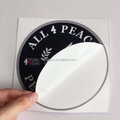 China Durable Logo Custom Durable Sticker for Brand Promotion, Kiss Cut Custom Sticker for sale