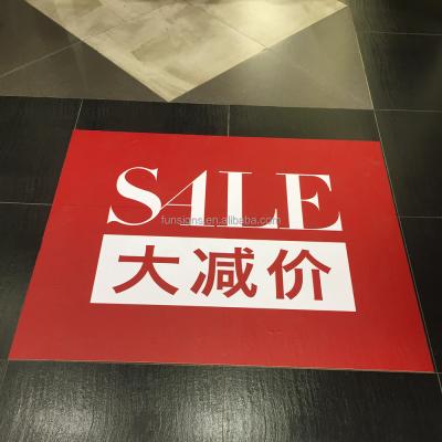 China Durable Durable Anti Skid Flooring Sticker For Advertising , Removable Floor Tile Sticker for sale