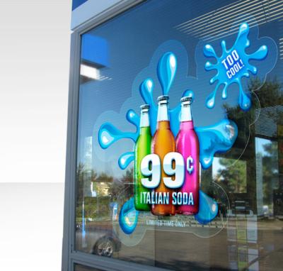 China Removable Removable Custom Design Printed Clear Window Static Cling, Transparent Window Sticker Decals for sale