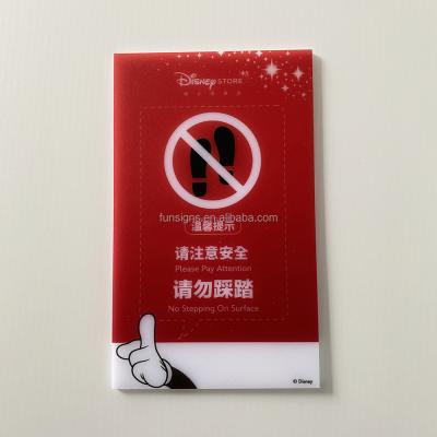 China UV Printing Durable Goods Acrylic Sign Board , Custom Acrylic Board Signs for sale