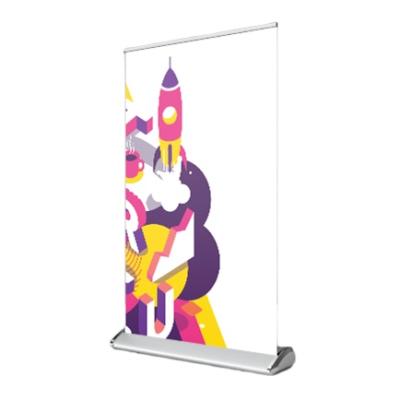 China Mini Flexible Roll Up Banner Desktop Flexible , Mini A3 A4 Pull Up Banner for sale