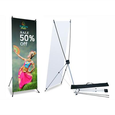 China Flexible Flexible Trade Show Display Stand X Banner , Digital Printing X Banner For Expo for sale