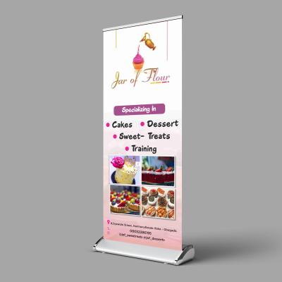 China Easy To Assemble Easy To Assemble Basic Heavy Wide Wide Roll Up Banner , Advertising Premium Reusable Roll Up Banner Printing for sale