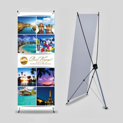 China Flexible Custom Print Graphics 60 x 160 cm or 80 x 180 cm Stand Banner X Banner For Exhibition for sale