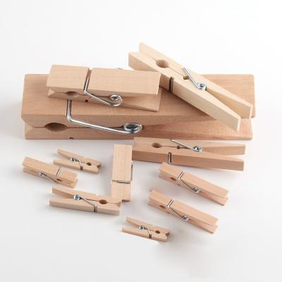 China Wooden Clothespin 10000pc 7.2cm Clothes Peg Natural Clothes Drying Hardwood Wooden Clothespins for Home Photo Decoration Accessories for sale