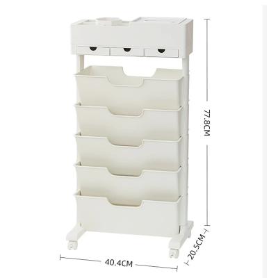 China Wholesale Portable Bookshelf Large Capacity Book Organizer School Desk Side Book Holder Shelf Storage Large Shelve Book Organizer File Bookcase With Drawer for sale