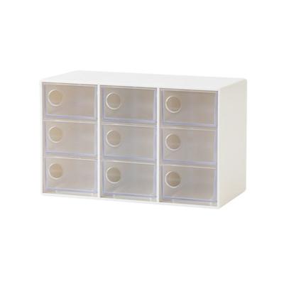 China Transparent Storage Cabinet 2022 Drawers Detachable Storage Box Household Makeup Cosmetics Accessories Organizer Table Accessories for sale