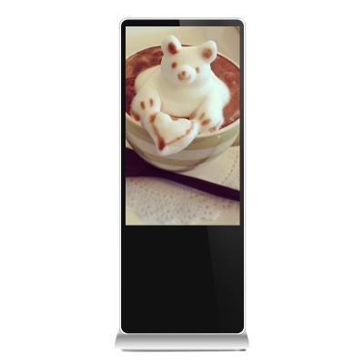 China Hot Selling Indoor 43 Kiosk LCD Signage Floor Stand Digital Indoor Interactive Touch Screen Advertising Billboard For Restaurant for sale