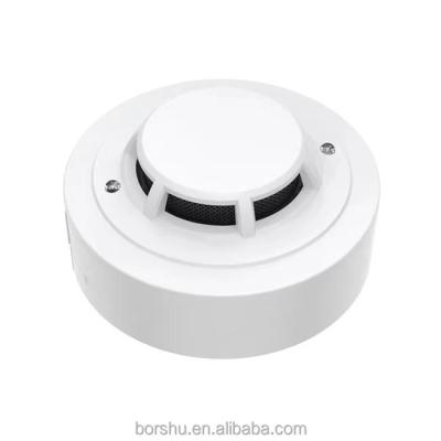 China Super Quality Conventional Smoke Detector System Fire Alarm 4 Wire 24V Somke Photoelectric Detector With Relay Output BSA104 for sale