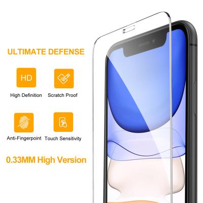 China 6D/9D Smartdevil Manufacture 9H 2.5D 0.3MM Clear Tempered Glass For Apple For iPhone 11pro Max Screen Glass Protector for sale