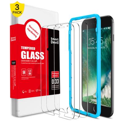 China Protect Phone Screen Hot Sale SmartDevil 2019 Screen Glass Protector Curved Tempered Glass 3PCS For iphone 6 7 hot item from 8 factories for sale