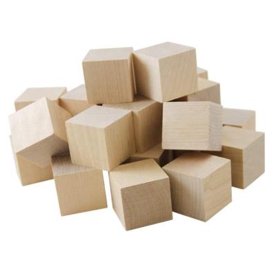 China Handy DIY Wooden Cubes 1.5 Inch Wooden Square Blocks For Photo Blocks Crafts DIY Projects for sale