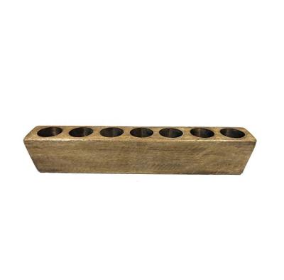 China Europe Wooden Box Wine Barrel Candle Holder Hand Made Vintage Napa Wine Barrels Wooden Crafts for sale