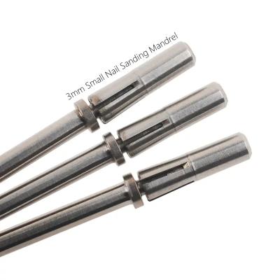 China Professional Manicure Pedicure New design small mini 3.1mm nail sanding band mandrel manicure remover nail drill bit for sale