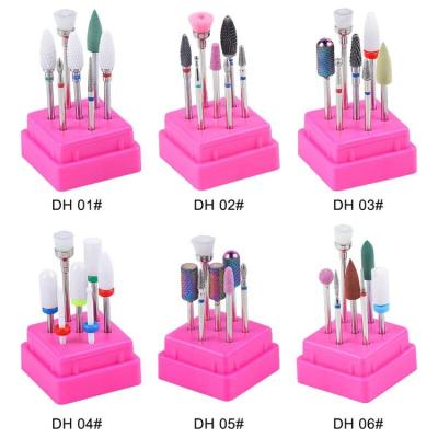 China Professional Manicure Pedicure Wholesale Manicure Carbide Ceramic Nail Beauty Drill Bit Kit for sale