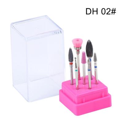 China Easy Apply Hot Selling High Quality 7pcs Barrel Ceramic Nail Drill Bits Maquita 7pc Ceramic Nail Drill Bits for sale