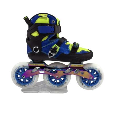 China New design 3 wheel carbon fiber+glass fiber integrated speed skates wholesale fiber professional kids carbon integrated skates for sale