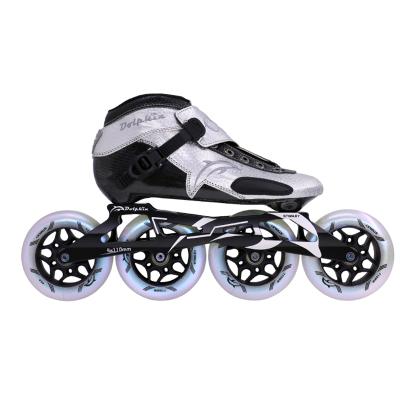 China OEM/ODM Carbon Fiber 110mm PU Rollers 32-46 Speed ​​Professional Adult Inline Skates for sale