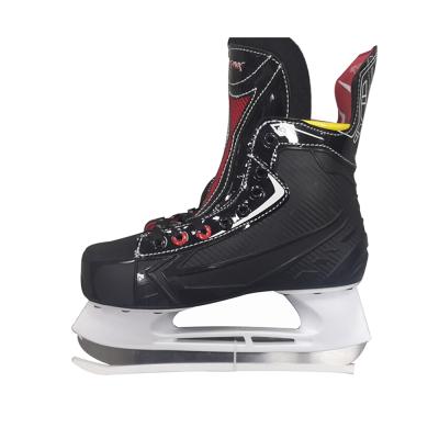 China Hot Selling PU Rental Custom Ice Skates Wholesale Roller Skates Integrated Roller Hockey Skates For Track for sale