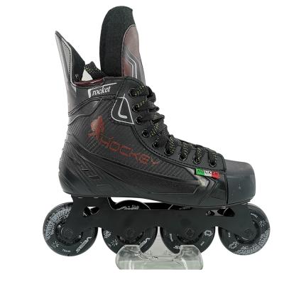 China 2019 New Design OEM/ODM Rubber Inline Hockey 4 Wheels Roller Skates for sale