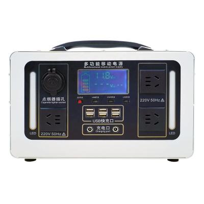 China Type C Min Order 1 Unit Reliable All In One Portable Solar Generator 300w 450w 600w 1000000mah Lifepo4 Power Station for sale