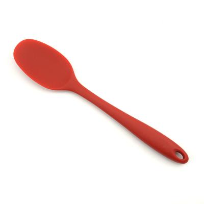 China Wholesale Sales Non-viable Heat Resistant Stick Cookware Food Grade Silicone Baking Spoon for sale