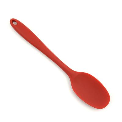 China Non Stick Sustainable Spoon Spoon Food Grade Silicone Heat Resistant Cooking Spoon for sale