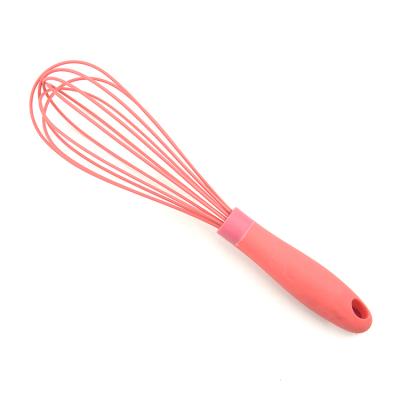 China Wholesale Stocked 11 Inch Manual Egg Beater Safety Silicone Egg Beater Kitchen Utensils for sale