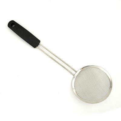 China Stocked Kitchen Tools High Grade Stainless Steel Spider Strainer Skimmer With Handle for sale