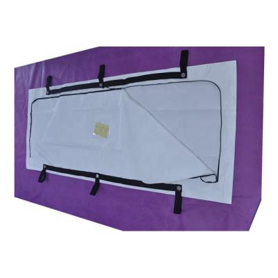 China Delivery Natural Finish Chosen Zinc Wood Handle Purchasing Casket Corrugated Cardboard Funeral Casket With Glass for sale