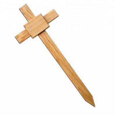 China European Style Burial Quality Wooden Cross for sale