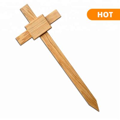 China European Style Quality Wooden Cross With Paint Plate for sale